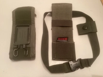 Funda de revista Bianchi International y cinturón táctico verde ejército Foto 1 de 4