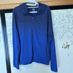 Uniqlo Hoodie UV Blue S Rash Guard Swimwear UV Protection Quick-Dry Used - Picture 1 of 6