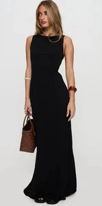 Neu ohne Etikett Ace Of Hearts rückenfreies Maxikleid schwarz Größe 2  - Bild 1 von 5