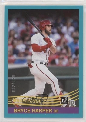 2018 Panini Donruss Retro 1984 Teal Border /199 Bryce Harper #270 - Image 1 of 2