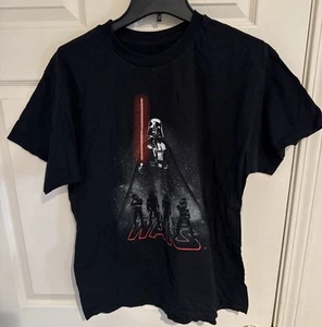 STAR WARS DARTH VADER Stormtroopers T-Shirt Men's Size Large Black - Picture 1 of 4