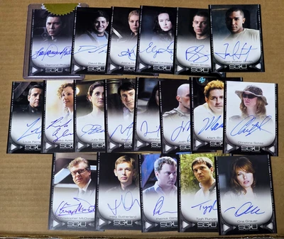 Stargate Universe SGU Season 1 Complete 19 Card Autograph Set with Incentive - Image 1 of 2
