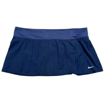 Nike Womens Swimwear Bottom Navy Blue Core Solid Swim Skirt Size XL - Image 1 of 4