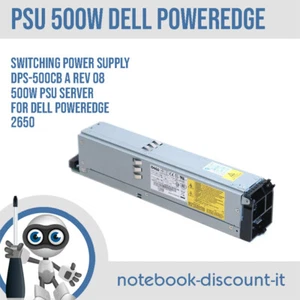 Dell PowerEdge 2650 PSU 500W Hot Plug Power Supply Unit Server DPS-500CB A REV08 - Imagen 1 de 1