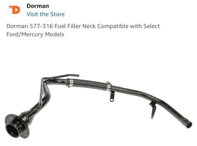 Cuellos de llenado de tanque de combustible Dorman 577-316 gasolina para Mercury Mountaineer Ford Explorer Foto 1 de 4