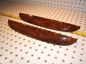 Jaguar 2002 XJ8 Vanden Plas rear of the front seats wood top L & R OEM 2 Covers - Foto 1 di 12