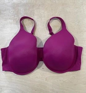Ambrielle Full Figure Everyday Full Coverage Underwire Bra Size 46DDD Pink - Picture 1 of 7