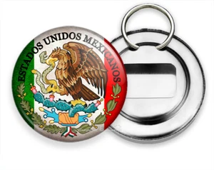LLAVERO RÚSTICO PATRIÓTICO ÁGUILA MEXICANA BANDERA MÉXICO CERVEZA REFRESCO ABRIDOR BOTELLAS REGALO - Imagen 1 de 1