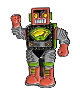 SUNNY BUICK ROBOT PIN - Top Quality Original Artwork Backpack Enamel Lapel PIN - Picture 1 of 4