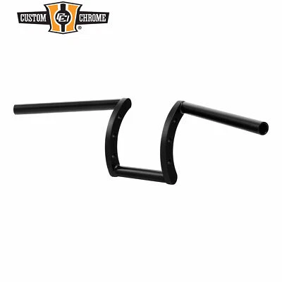 Manillar Z-Bar de 1" apto para Harley Chopper Bobber Softail Dyna Sportster negro Foto 1 de 4