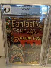 Fantastic Four 48 CGC 4.0 1st Appeareance of Silver Surfer & Galactus! 🔥🔑