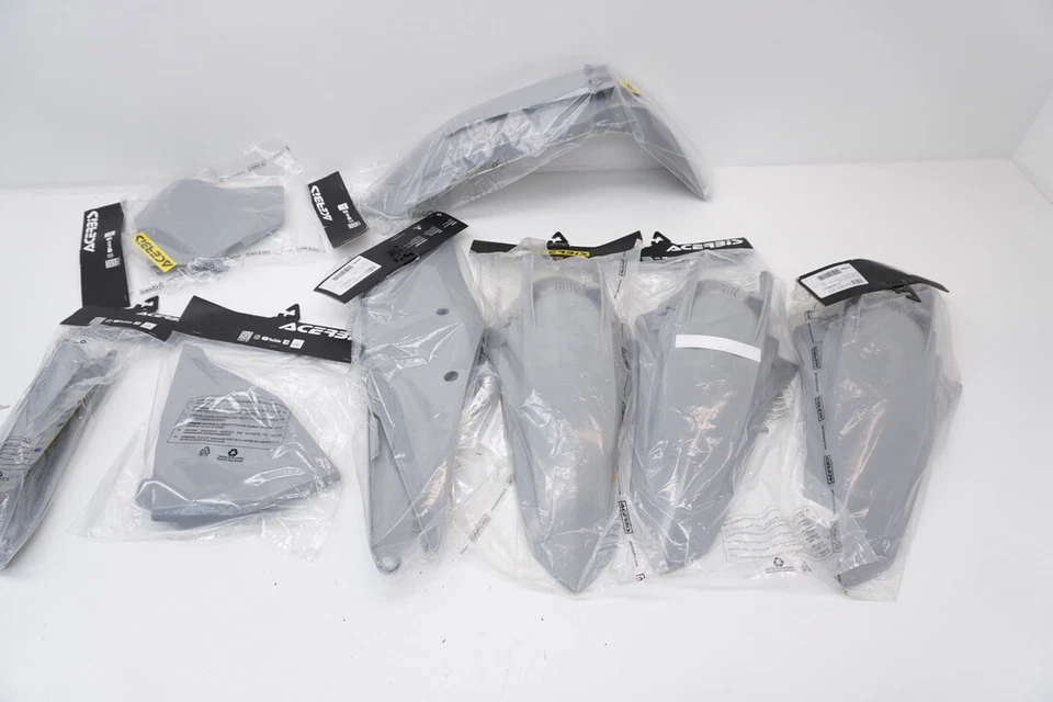 KTM Acerbis Plastics Fenders Side Panels Grey Fork Guards SX SX-F 125-450 19-22 - Image 1 of 4