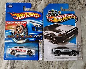 Hot Wheels Toyota AE-86 Corolla  Faster Than Ever  + 1 from 2013 ,Lot 