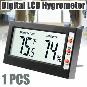 Digital LCD Thermometer Hygrometer Max Min Memory Celsius Fahrenheit UK Seller