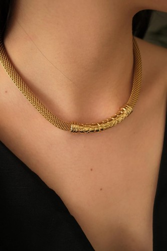 Christian Dior Collana Girocollo Charm Tono Oro Gioielli Vintage