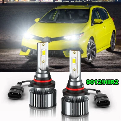 LED For Scion iM 2016 Headlight Kit 9012 HIR2 6500K White Bulbs Hi Low Beam - Image 1 of 4