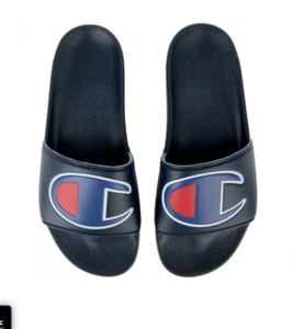 Nuevas Sandalias Champion IPO Slide Azul Marino Para Hombre Zapatillas Cómodas Tallas 8-12 - Imagen 1 de 6