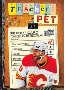2023-24 UD Teachers Pet #TP17 Jonathan Huberdeau - Picture 1 of 2
