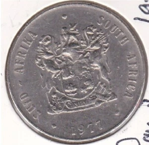 South Africa 1 Rand 1977 Very Good Condition Circulated Ungraded - Picture 1 of 2