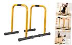  Dip Station Functional Heavy Duty Dip Stands Fitness Workout Dip bar Yellow