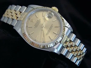 Reloj Rolex Datejust 68273 de acero inoxidable de oro amarillo de 18 quilates de 2 tonos de tamaño mediano para dama - Imagen 1 de 6
