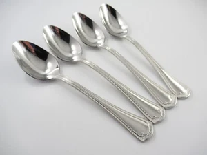 Waterford SOMERSET 4 Soup Spoons China Glossy 18/10 Stainless Steel Flatware - Picture 1 of 5