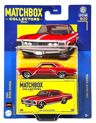 2024 Matchbox Collectors Series 1964 Buick Riviera 8/20 Mattel Diecast NEW - Image 1 of 4