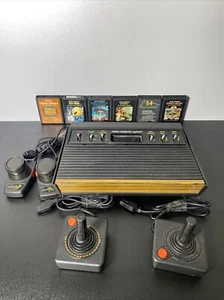 VTG Atari 2600 Console 2 Joystick 2 Paddle & 6 Games Bundle Lot ALL TESTED!! - Picture 1 of 6