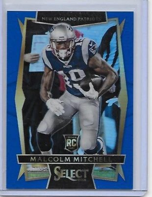 2016 Select MALCOLM MITCHELL blue rookie #77 New England Patriots 107/140 - Image 1 of 2