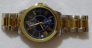 FMDSR514 - Silver /Gold Tone Quartz Analog Men's Casual Watch Stainless steel - Picture 1 of 13