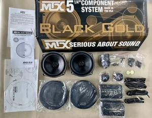 Rare Vintage Old School MTX BLACK GOLD 5.25" Component Speaker System, BG5S #267 - Bild 1 von 24