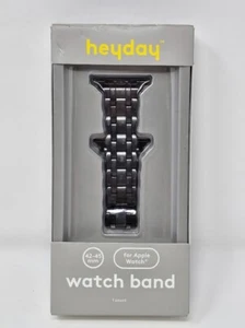 Apple Watch Scalloped Metal Link Band 42/44/45mm - heyday Black - Open Box - Photo 1 sur 3