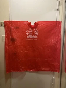 Niagara Souvenir Hornblower Plastic Rain Poncho Pinkish Red Adult Women’s Size - Picture 1 of 4
