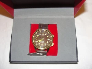 CCCP SPETSNAZ AUTOMATIC BROWN FACED WATCH - BROWN REAL LEATHER STRAP. - Picture 1 of 17