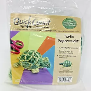 Quick Count Turtle Paperweight Plastic Canvas Yarn KIT Complete DIY NEW - Picture 1 of 4