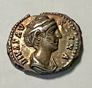 Roman Empire Faustina Sr. AD 138-140/1 AR Denarius - Picture 1 of 6