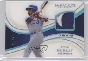 2020 Panini Immaculate Materials Team Logo /15 Eddie Murray #M-EM HOF