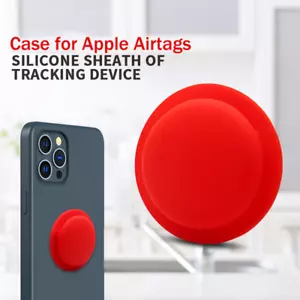 Adhesive Silicone Sleeve Cover for Apple Air Tag: Sticker Case for AirTag - Picture 1 of 14
