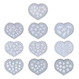 Flower Nail Art Silicone Molds Silicone Nail Carving Mold Flower Earrings Molds - Picture 1 of 18