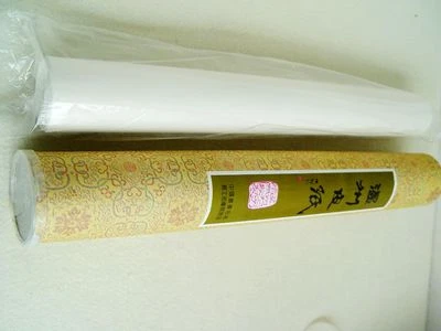 Rollo de fibra de corteza de morera de papel de arroz Wenzhou de 1 pieza (46 cm x 25 m) caligrafía de pintura Foto 1 de 4