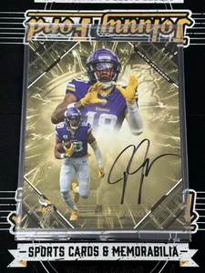 2025 Fanatics Under Wraps Emanate Justin Jefferson Gold Auto 14/50 Vikings - Bild 1 von 2