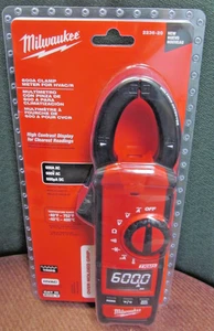 NEW MILWAUKEE 2236-20 600A CLAMP MULTI METER ELECTRICAL TESTER DIGITAL FREESHIP - Picture 1 of 7
