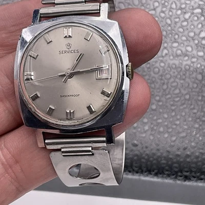 Reloj Hombre Vintage Services 17 Joyas Antigolpes  - Imagen 1 de 4
