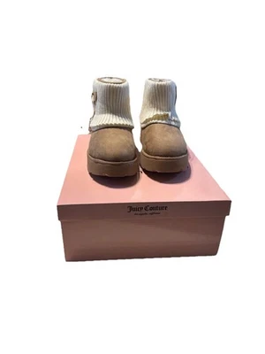 Juicy Couture Pierre Boots Brown Bow Women's Sz 8 NWT FAST VIRAL TIKTOK - Image 1 of 3
