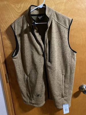 SPECKLE БАКЛАЖАНА цвет флисовый жилет ковбой оборудование мужской XLarge молнии спереди - Изображение 1 из 4