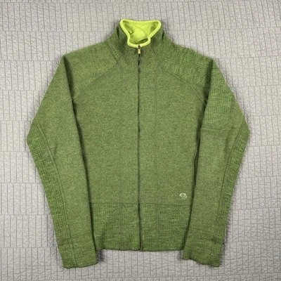 Suéter Mountain Hardwear Sarafin Mujer Medio Verde Senderismo Exterior Mezcla de Lana Foto 1 de 4