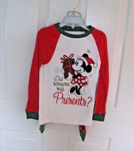 Disney Pyjama Set Minnie Mouse Holiday "Did Someone Say Presents" Gr. 4 Neu mit Etikett - Bild 1 von 3