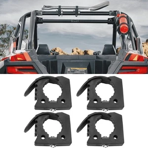 For UTV ATV 4Pcs Black Trunk Shelf Storage Quick-Release Tool Clamp Mount - Bild 1 von 8