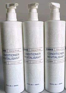 3x Korres Conditioner Revitalisant Citrus Fresh Conditioners 12.2 fl oz Bottles - Picture 1 of 1