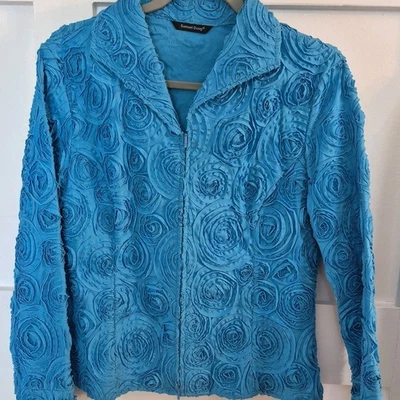 Samuel Dong Chaqueta Abrigo Agua Mujer Talla Pequeña Cremallera Completa Cuello Forrado Artístico Foto 1 de 4